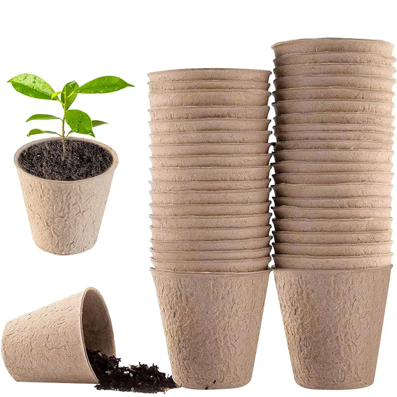 Peat Pellet Tray - 50 Adet Bahçe Tipi Yuvarlak Torf